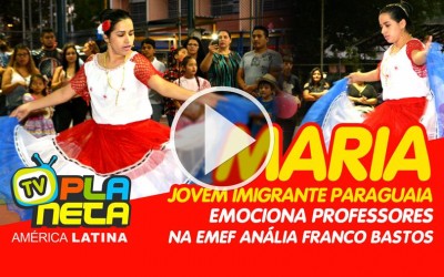 Jovem imigrante paraguaia emociona professores em Festa Junina Multicultural
