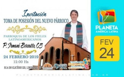 Toma de pose do novo párroco da igreja Nossa Senhora da Paz