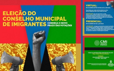 A eleição do Conselho Municipal de Imigrantes foi adiada! 