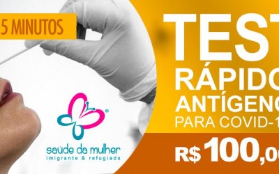 Teste RÁPIDO ANTÍGENO é PCR a preços populares no Brás