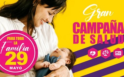 Campanha de saúde gratuita para toda a família 29/05/22