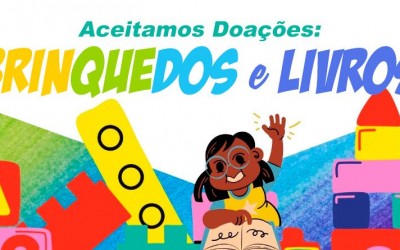 Campanha de doação de brinquedos e livros para as crianças migrantes