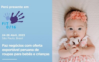 PROMPERU Brasil está participando da Feira de Roupas de Bebê FIT em São Paulo - 24-26/04/23