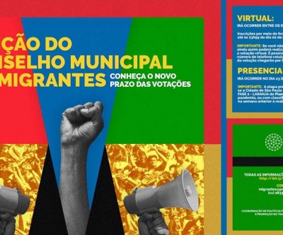 A eleição do Conselho Municipal de Imigrantes foi adiada! 