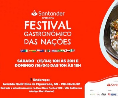 Festival Gastronômico das Nações - Entrada Gratuita