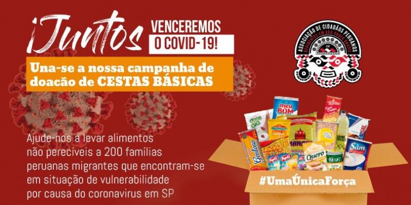 Peruanos juntos para vencer o COVID-19 em São Paulo