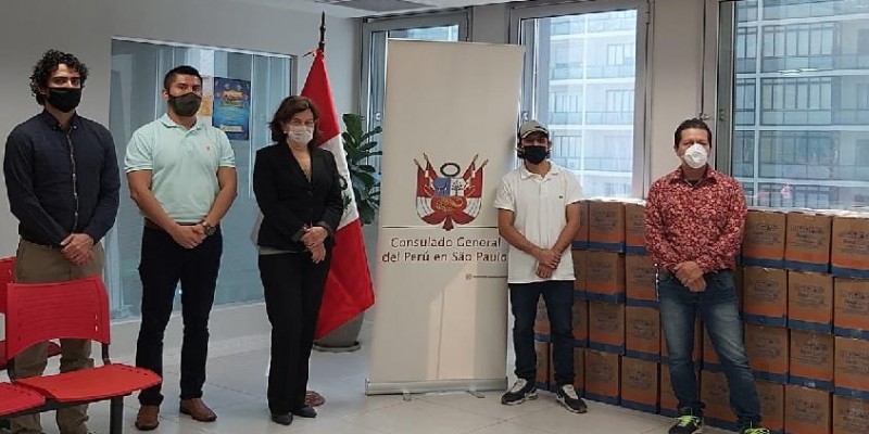 Consulado peruano realiza doação de 136 cestas básicas 