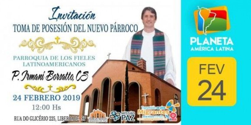 Toma de pose do novo párroco da igreja Nossa Senhora da Paz