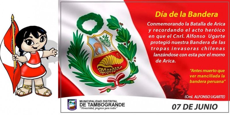 Dia da bandeira peruana