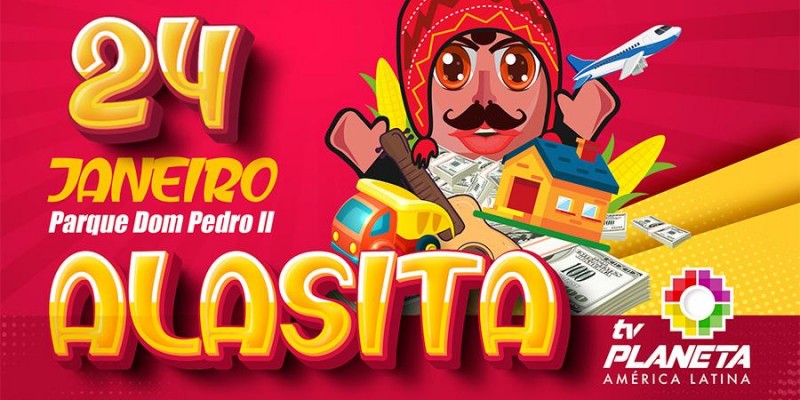 Tudo pronto para a festa boliviana - ALASITA 2023 no Parque Dom Pedro II