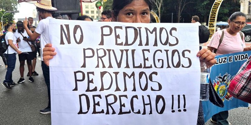 Em Marcha por Direitos, Bolivianos são 9 em Cada 10 Manifestantes na Paulista
