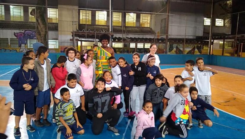 Refugiados visitam Escola Municipal de São Paulo