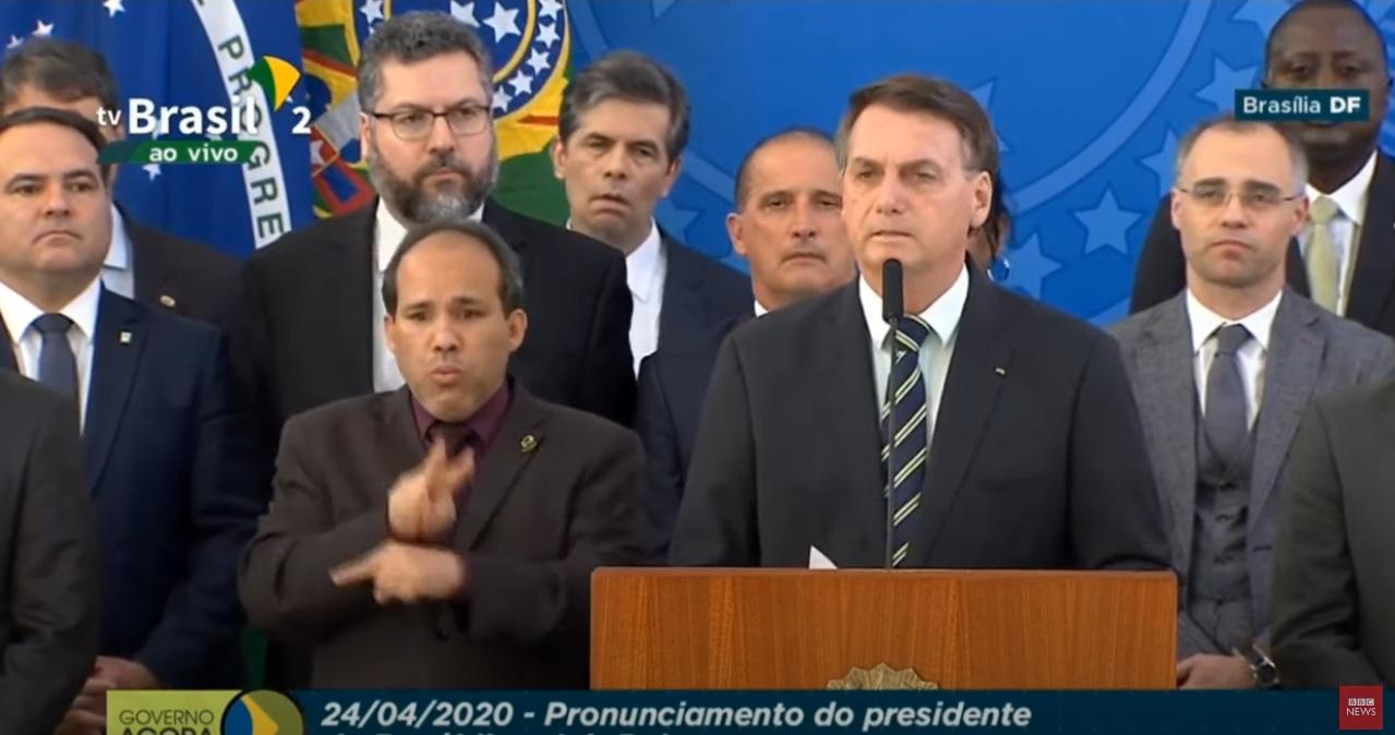 Bolsonaro fala sobre saída de Moro