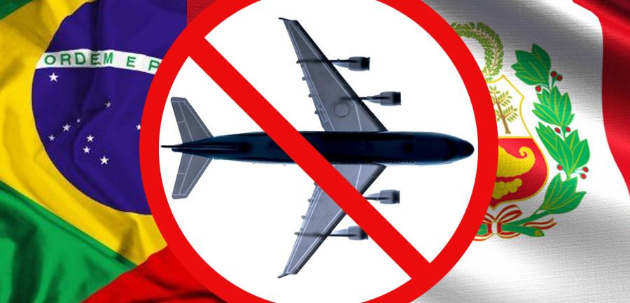 Suspendidas a chegada de voos procedentes do Brasil ao Peru a partir de 31 de janeiro até 14 de fevereiro de 2021