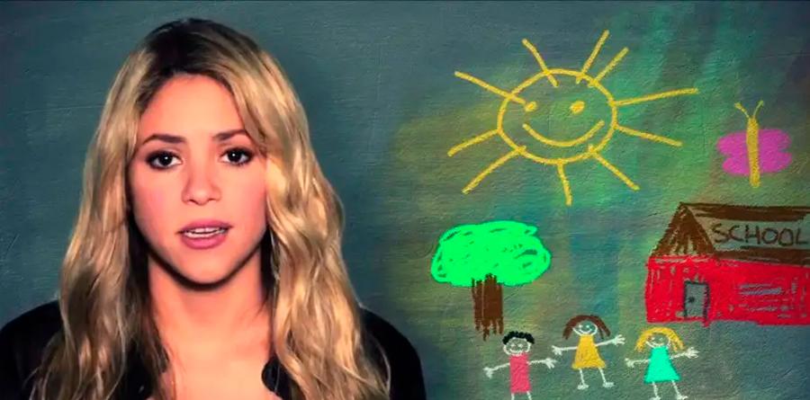 Shakira anuncia a construção de sete escolas na Colômbia