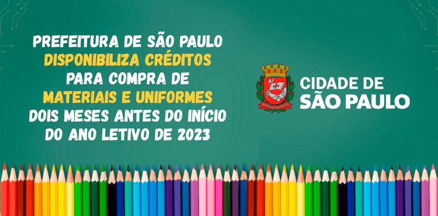 Prefeitura disponibiliza créditos para compra de materiais e uniformes