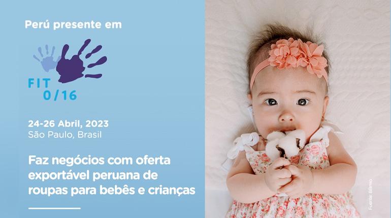 PROMPERU Brasil está participando da Feira de Roupas de Bebê FIT em São Paulo - 24-26/04/23