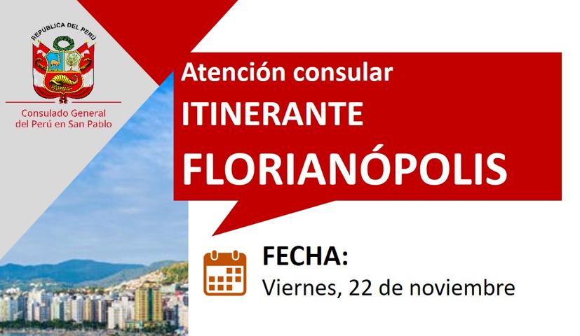Consulado Itinerante Peruano Em FLORIANÓPOLIS